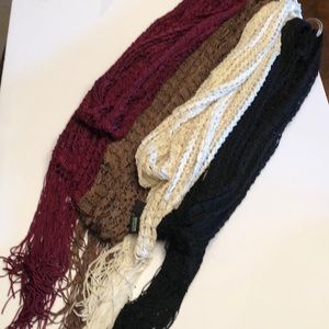 NY&Co Collection of never used crocheted scarves